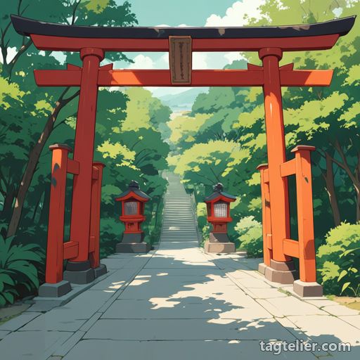 鳥居（torii）で生成したAIイラストの見本