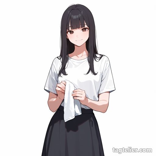 タオル（towel）で生成したAIイラストの見本