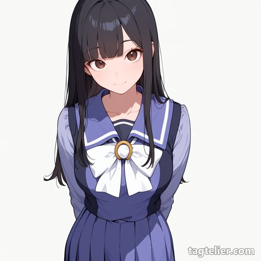 トレセン学園の制服（tracen_school_uniform）で生成したAIイラストの見本