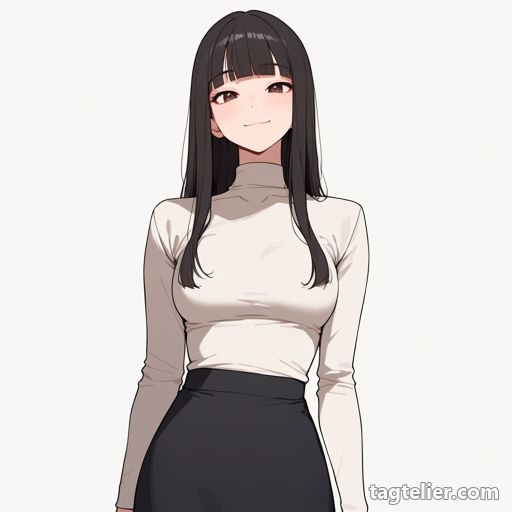 タートルネック（turtleneck）で生成したAIイラストの見本