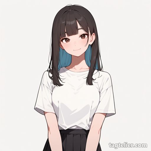 ツートン（two-tone hair）で生成したAIイラストの見本