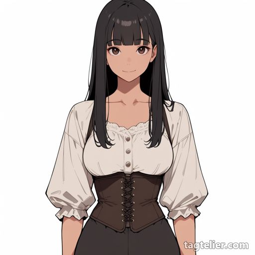 アンダーバスト（underbust）で生成したAIイラストの見本
