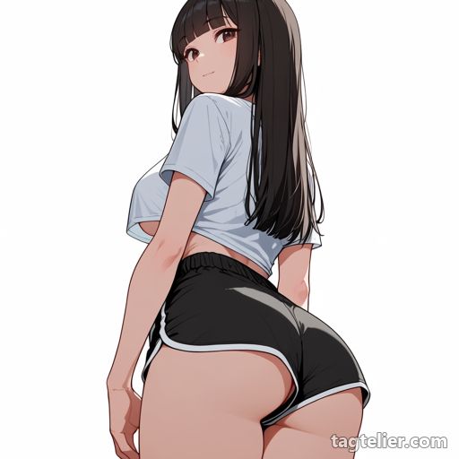 下尻（underbutt）で生成したAIイラストの見本