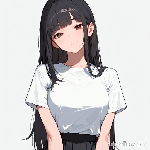 超ロングヘア（very long hair）で生成したAIイラストの見本