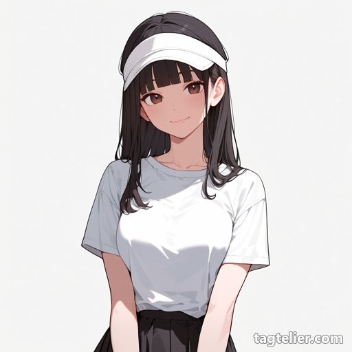 サンバイザー（visor_cap）で生成したAIイラストの見本