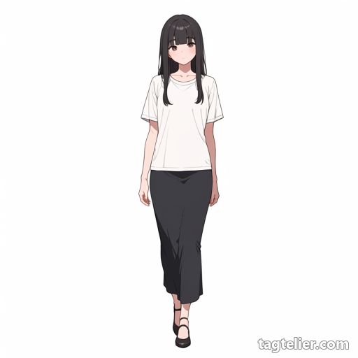 歩く（walking）で生成したAIイラストの見本