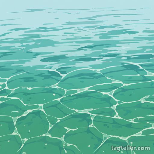 水（water）で生成したAIイラストの見本