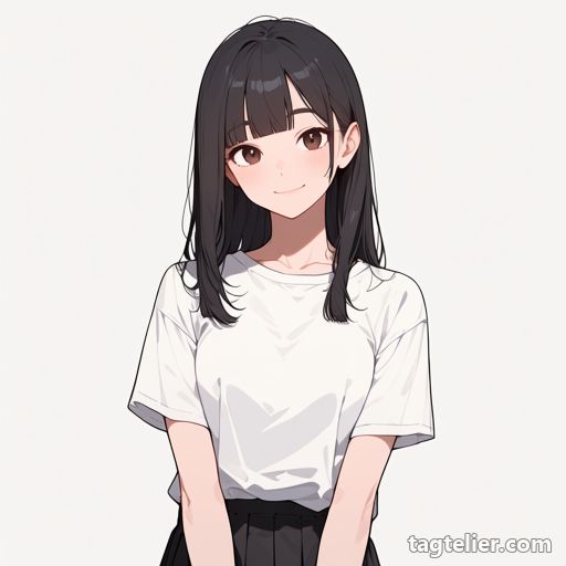 白背景（white background）で生成したAIイラストの見本