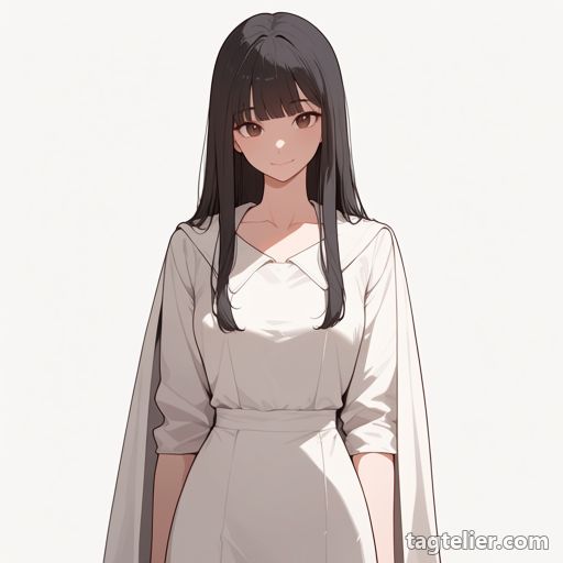 白マント（white_cape）で生成したAIイラストの見本