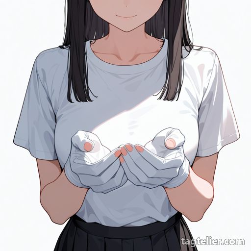 白手袋（white_gloves）で生成したAIイラストの見本