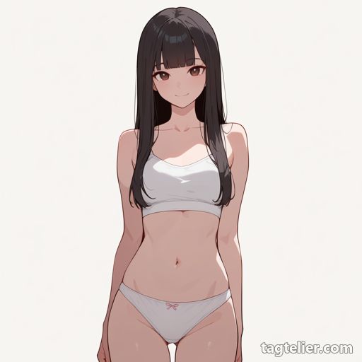 白パンティ（white_panties）で生成したAIイラストの見本