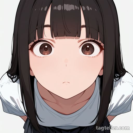 目を見開いた（wide-eyed）で生成したAIイラストの見本