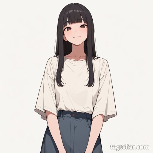 広い袖（wide_sleeves）で生成したAIイラストの見本