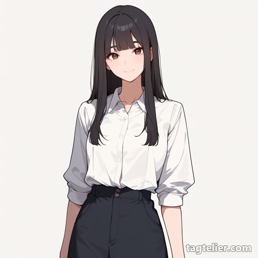 ウイングカラー（wing_collar）で生成したAIイラストの見本