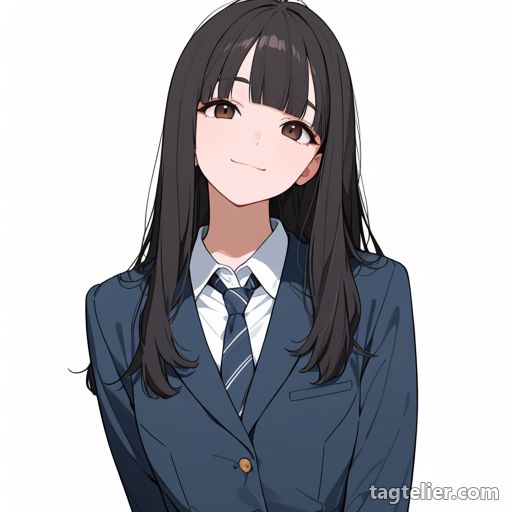 冬の制服（winter_uniform）で生成したAIイラストの見本