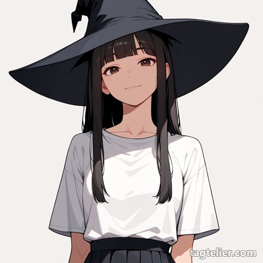 魔女帽子（witch_hat）で生成したAIイラストの見本