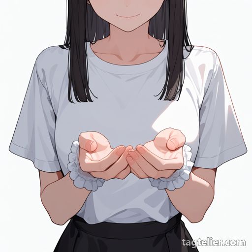 手首のカフス（wrist_cuffs）で生成したAIイラストの見本