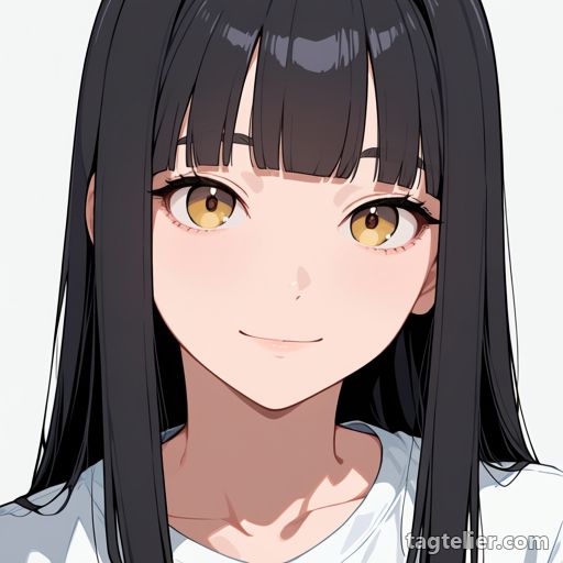 黄色い目（yellow eyes）で生成したAIイラストの見本