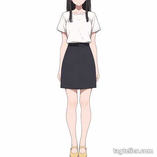 黄色い靴（yellow_footwear）で生成したAIイラストの見本