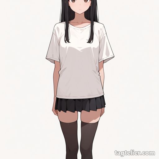 絶対領域（zettai ryouiki）で生成したAIイラストの見本